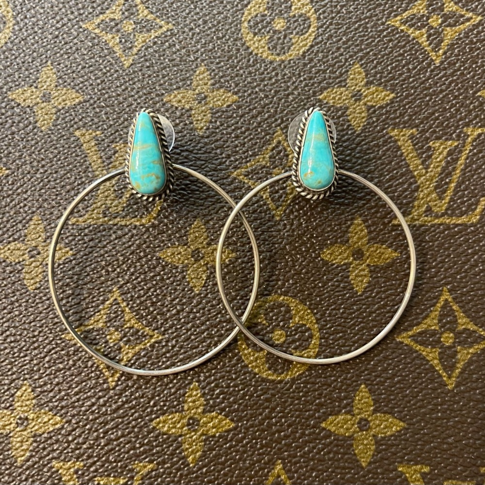 🔥🔥Native American Kingman Hoop Earrings